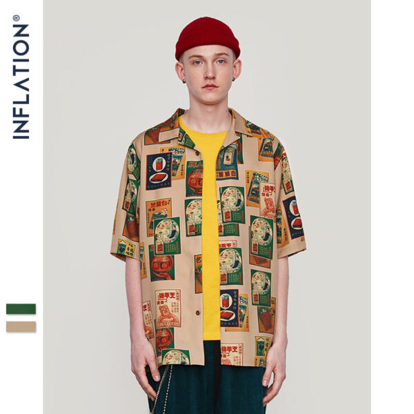 "Chinese Artwork" Allover Printed Shirt
