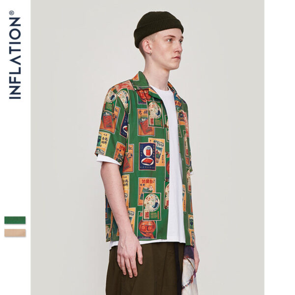 "Chinese Artwork" Allover Printed Shirt