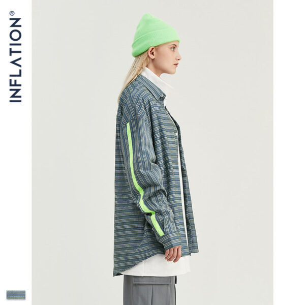 "Prohibited From Entering" Striped Full-Sleeve Shirt
