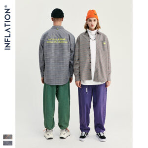 "Challenge" Cross Plaid Full-Sleeve Shirt