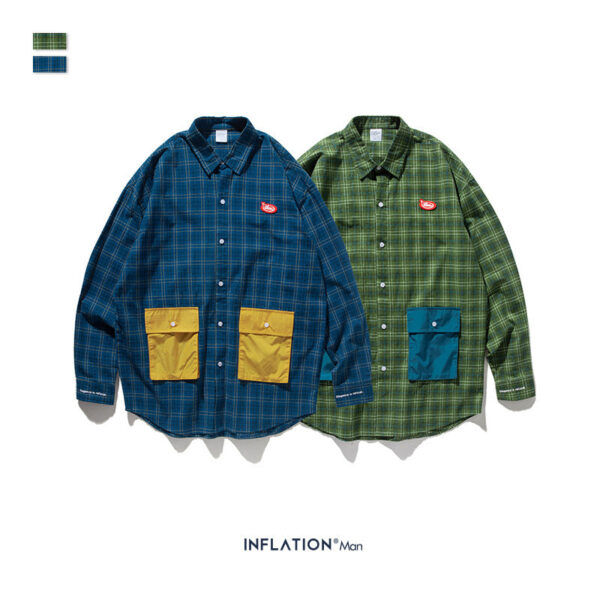 "Elegance Is Refusal" Retro Plaid Full-Sleeve Shirt