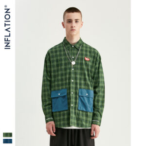 "Elegance Is Refusal" Retro Plaid Full-Sleeve Shirt