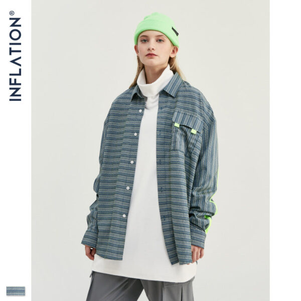 "Prohibited From Entering" Striped Full-Sleeve Shirt