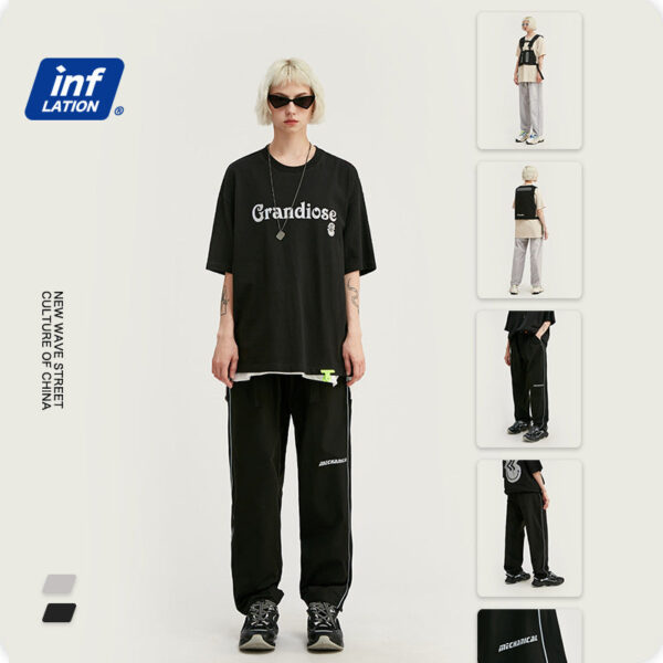 "Mechanical" Reflective Casual Trousers