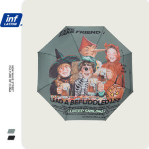 "FXXK FAKE FRIENDS!" Printed Umbrella