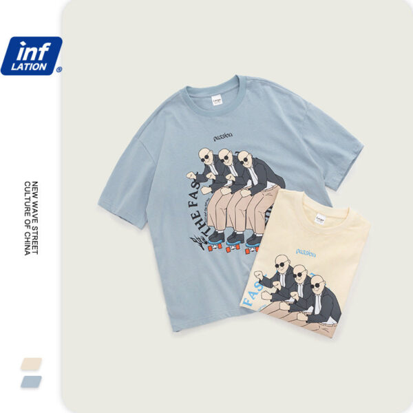 "PASSION" Printed loose short-sleeved T-shirt
