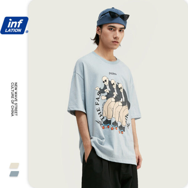 "PASSION" Printed loose short-sleeved T-shirt