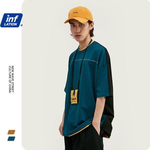 "Politics" Two-Tone Contrast T-shirt