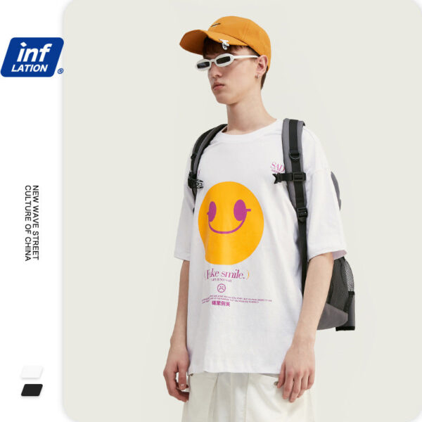 "FAKE SMILE" Printed T-shirt