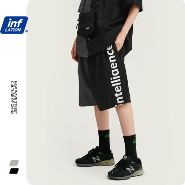 "Intelligence" Half & Half Shirt & Shorts