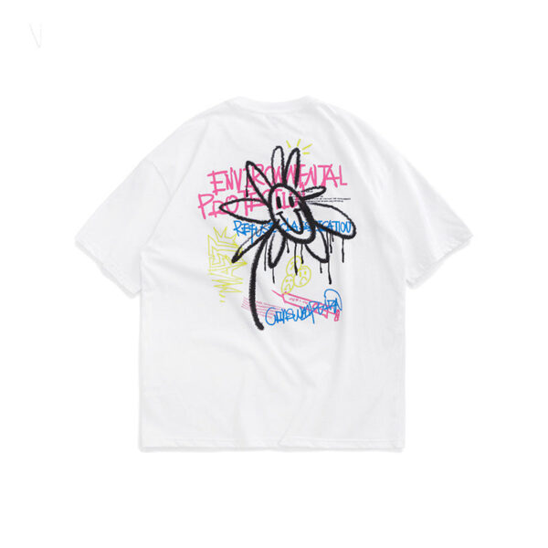 "Environmental Protection" Graffiti Printed T-shirt