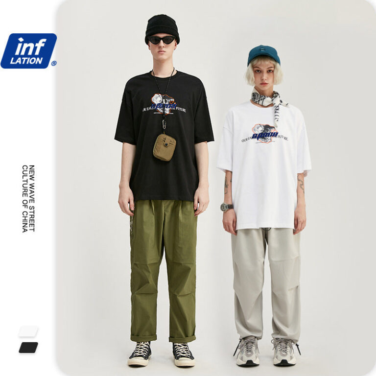 "SPACE" Printed loose T-shirt