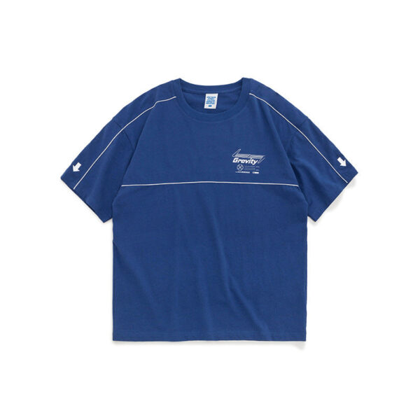 "GRAVITY" Accent Piped T-shirt