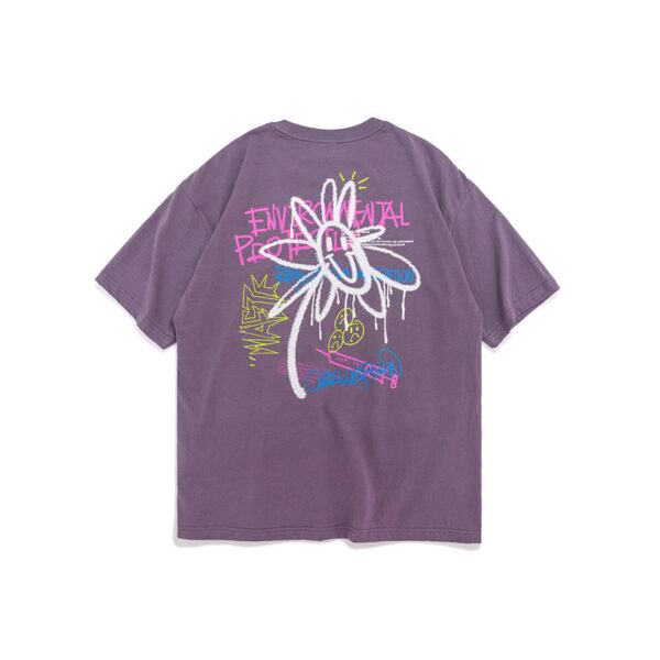 "Environmental Protection" Graffiti Printed T-shirt
