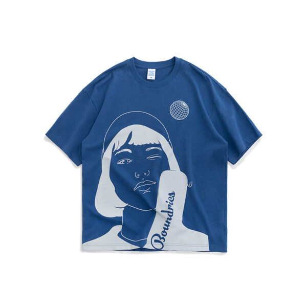 "BOUNDARIES" Printed T-shirt