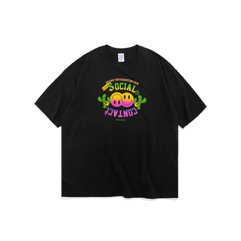 "Social Contact" Printed T-shirt