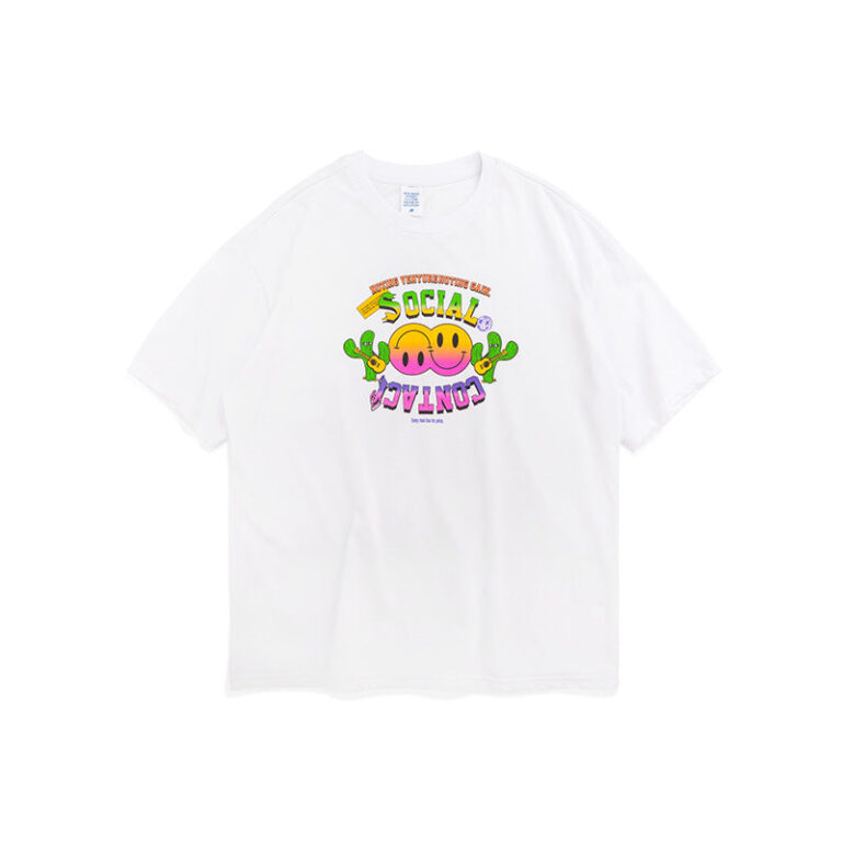 "Social Contact" Printed T-shirt
