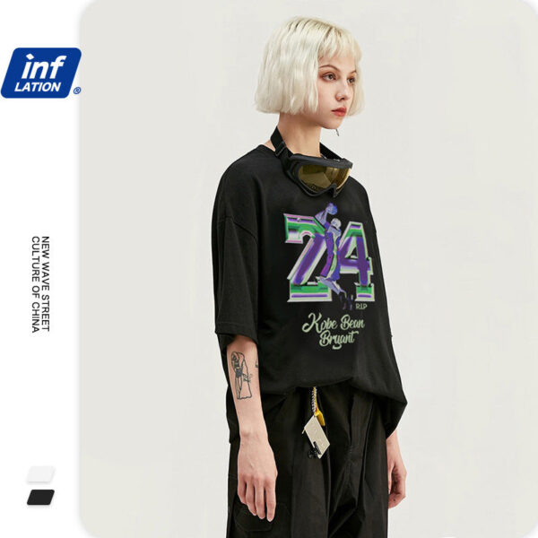 "Kobe24 BE BAYANT" Printed  T-shirt