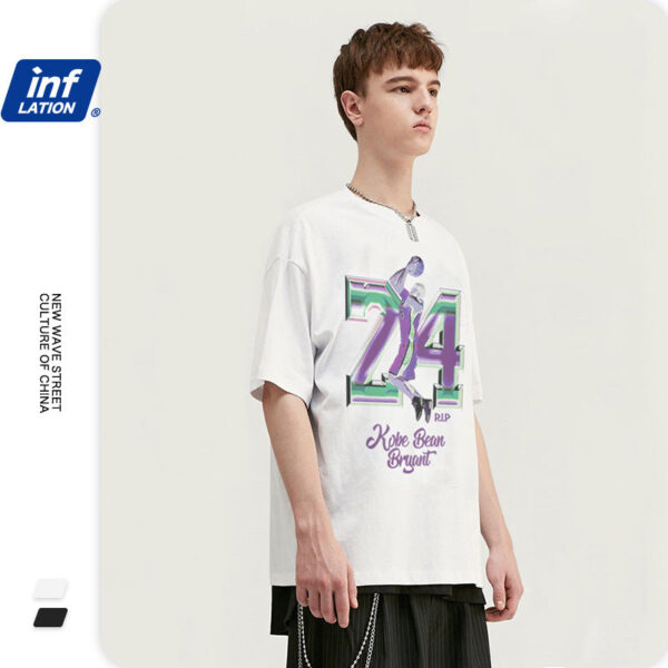 "Kobe24 BE BAYANT" Printed  T-shirt