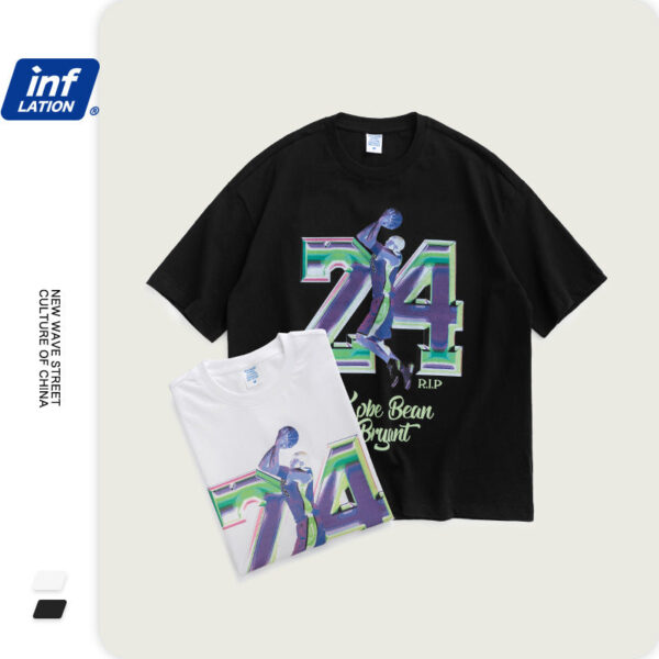 "Kobe24 BE BAYANT" Printed  T-shirt