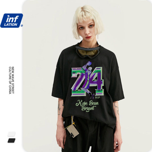 "Kobe24 BE BAYANT" Printed  T-shirt