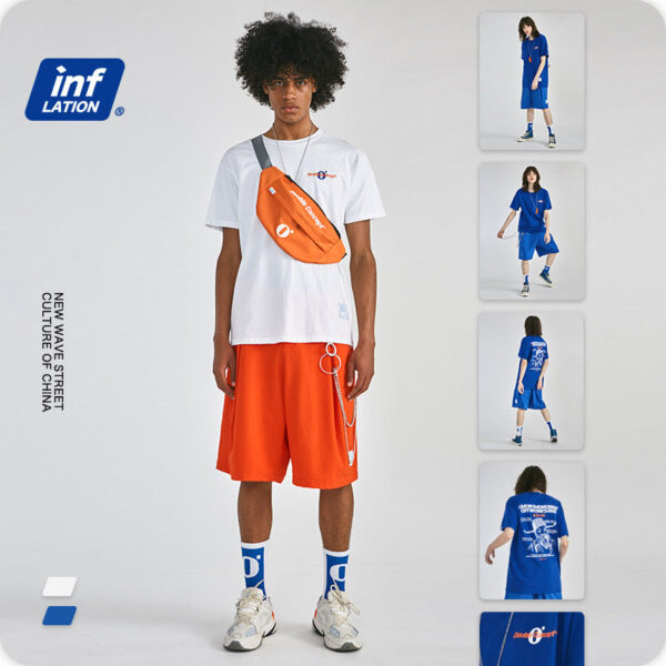 "ENTHUSIASM" Printed short-sleeved T-shirt