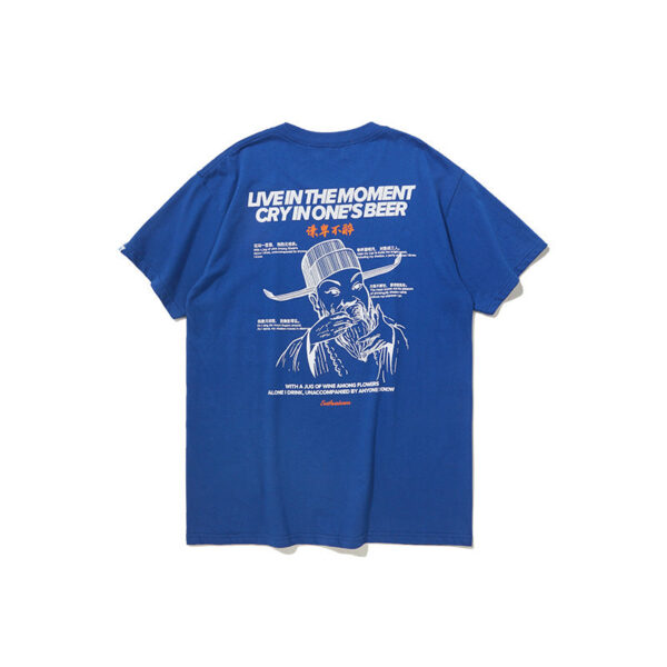 "ENTHUSIASM" Printed short-sleeved T-shirt