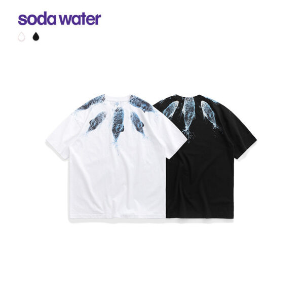 "KOI FISH" Collar Printed T-shirt