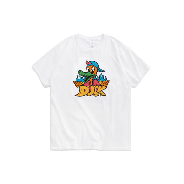 "DUCK" Printed short-sleeved T-shirt
