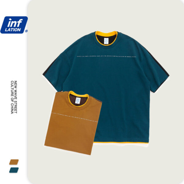 "Politics" Two-Tone Contrast T-shirt