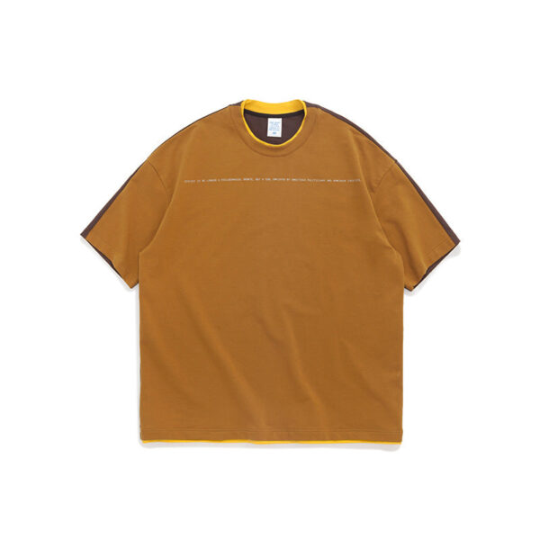 "Politics" Two-Tone Contrast T-shirt