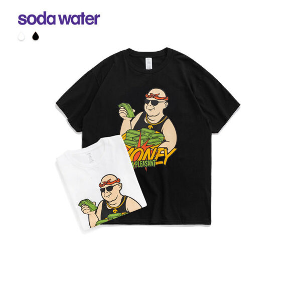 "Money With A Pleasant" Printed T-shirt