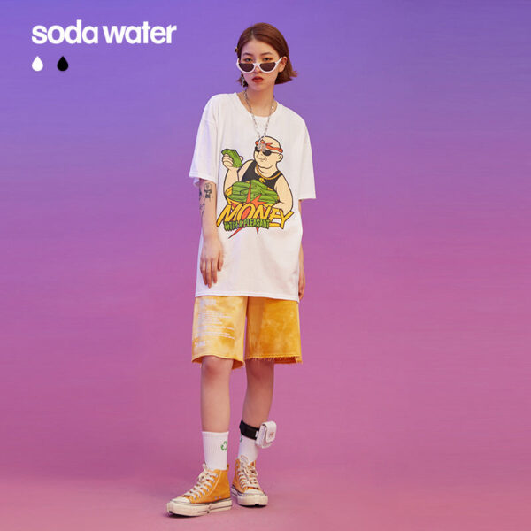 "Money With A Pleasant" Printed T-shirt