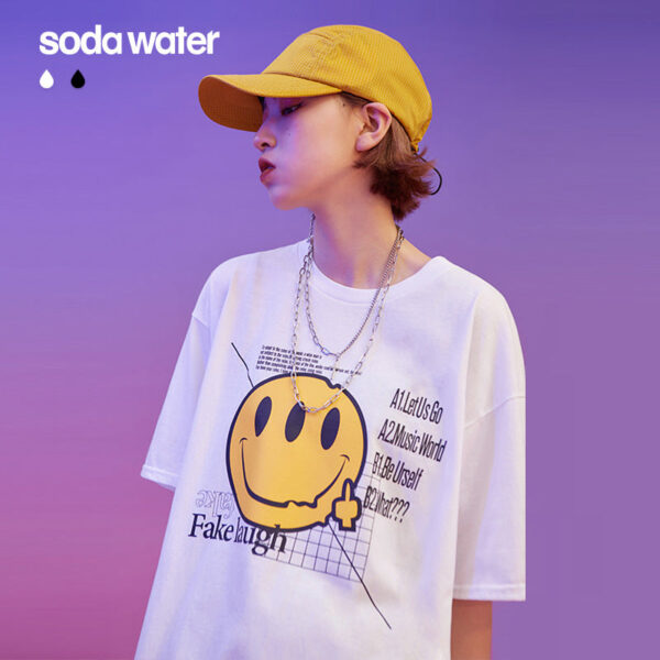 "Fake Laugh" Printed T-shirt