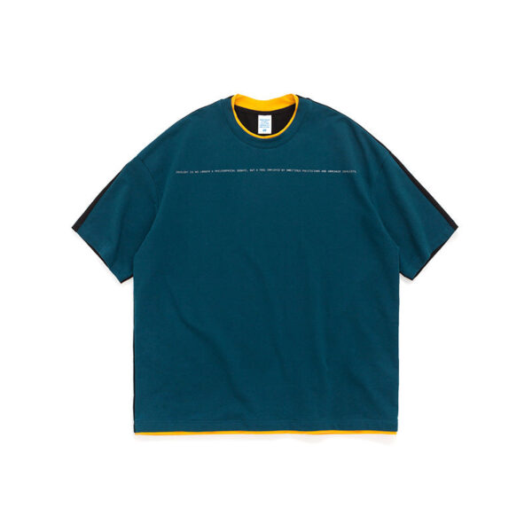"Politics" Two-Tone Contrast T-shirt