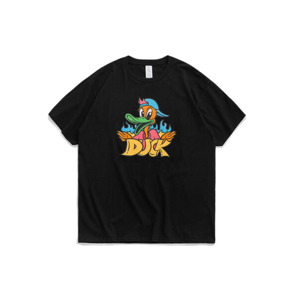 "DUCK" Printed short-sleeved T-shirt