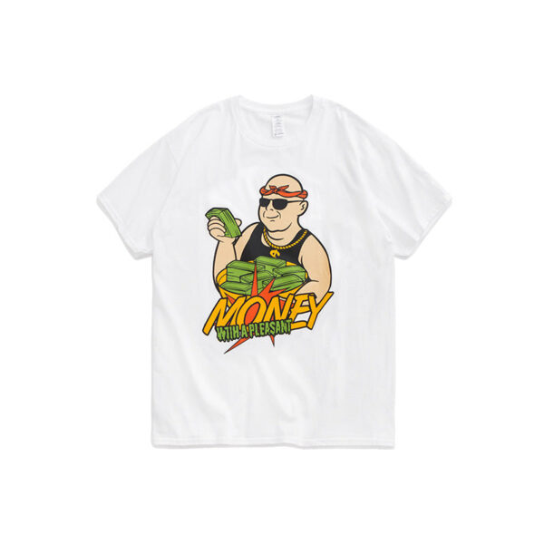 "Money With A Pleasant" Printed T-shirt
