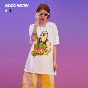 "Money With A Pleasant" Printed T-shirt