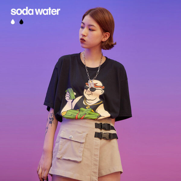 "Money With A Pleasant" Printed T-shirt