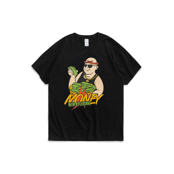 "Money With A Pleasant" Printed T-shirt