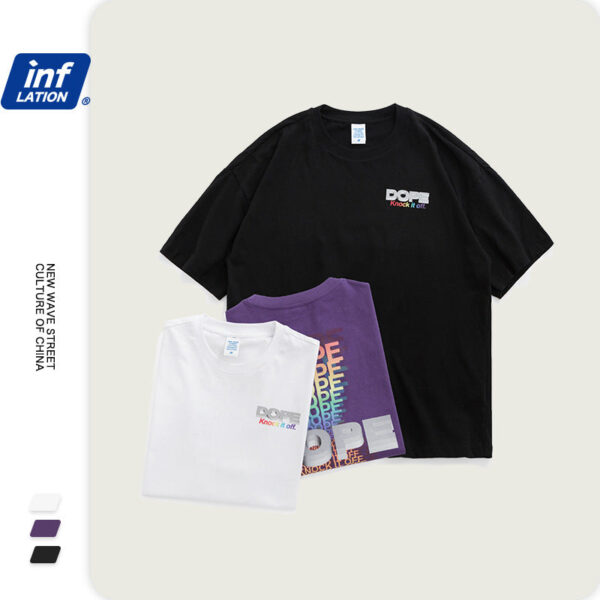 "Dope" KNOCK IT OFF Printed loose short-sleeved T-shirt