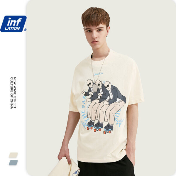 "PASSION" Printed loose short-sleeved T-shirt