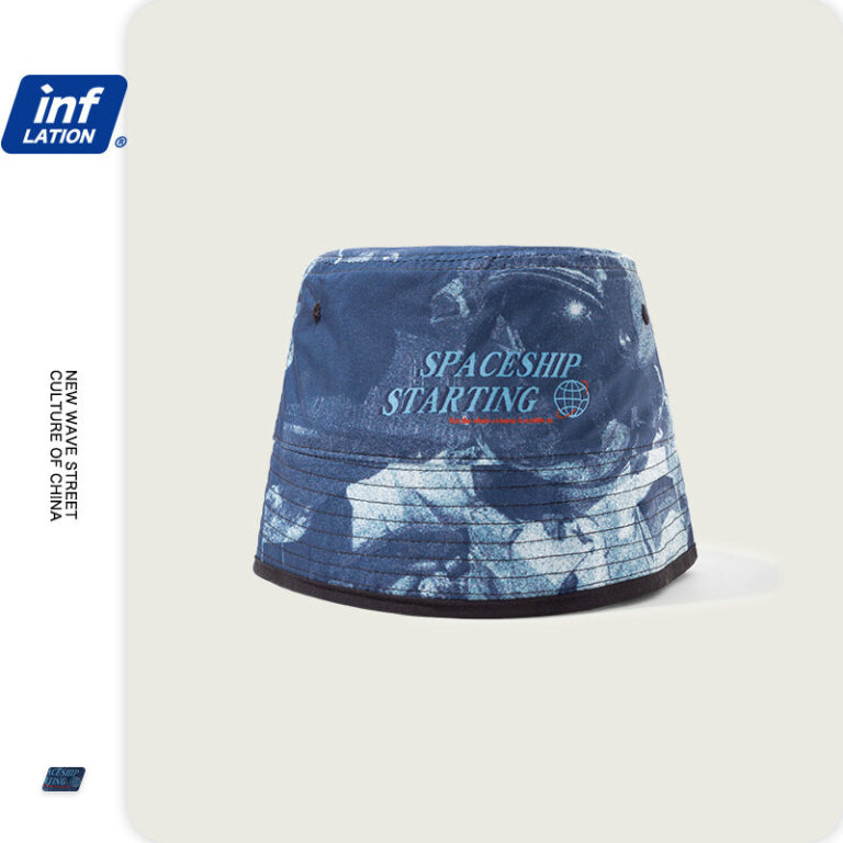 "SPACESHIP STARTING" Printed Bucket Hat