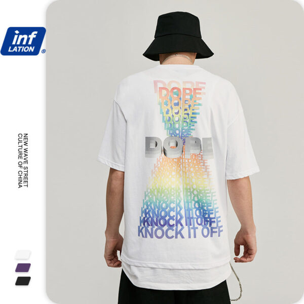"Dope" KNOCK IT OFF Printed loose short-sleeved T-shirt