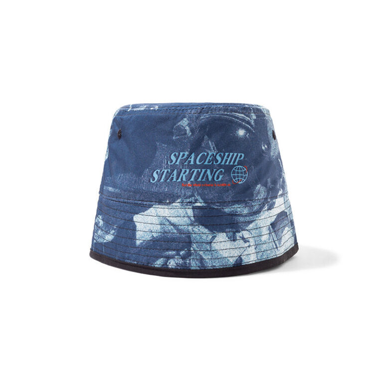 "SPACESHIP STARTING" Printed Bucket Hat (Photo Color One Size)