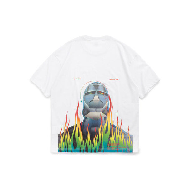 "Flamed Robot" Printed T-shirt