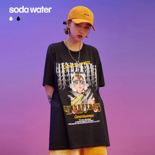 "CONSCIOUS UNCONSCIOUS" Printed T-shirt