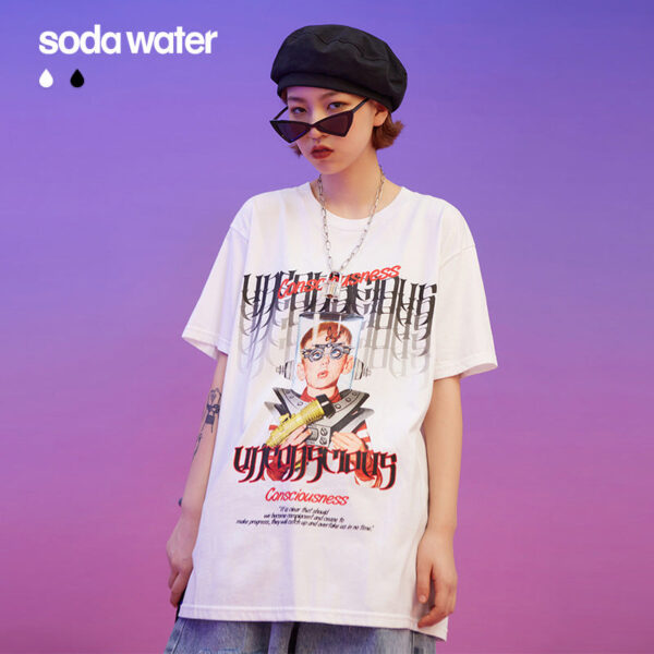 "CONSCIOUS UNCONSCIOUS" Printed T-shirt