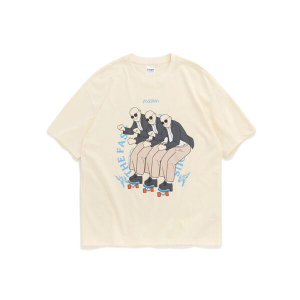 "FAST" Skateboarding Printed T-shirt