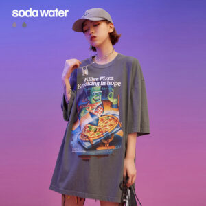 "Killer Pizza" Printed  T-shirt